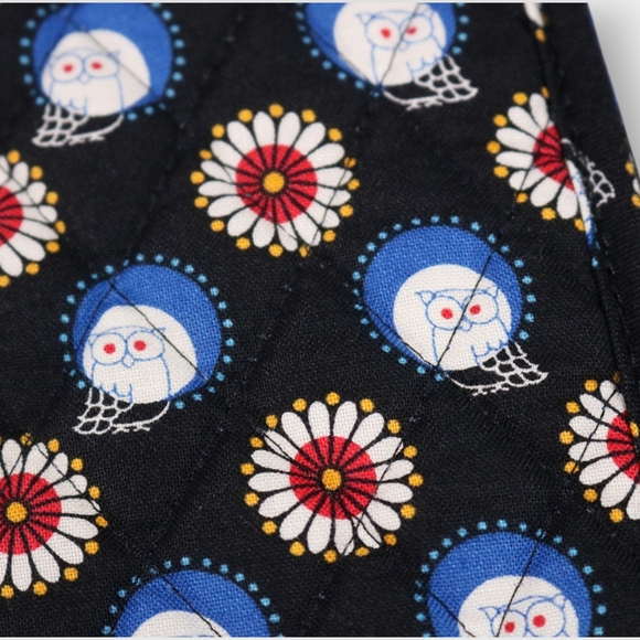 Vera Bradley Owl Curling Iron Sleeve Hot Hair Tool Cover Case Holder 12 X 4 - Picture 5 of 7